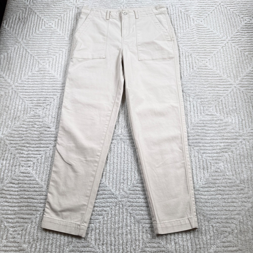 LOFT Straight Leg Pants Women 2 Chino Minimalist Safari Coastal Work Preppy